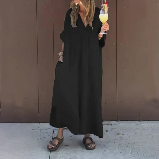 🌸Elegancka sukienka damska z dekoltem w szpic