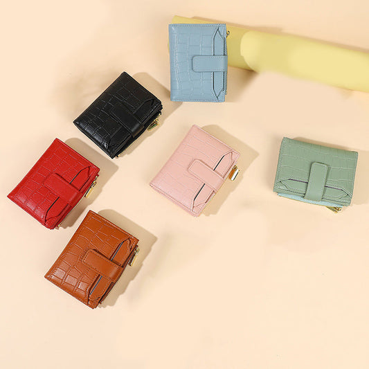 🔥50% zniżki na wyprzedaży🔥Kompaktowy portfel damski w jednolitym kolorze