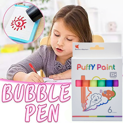 🎁 Magiczny pisak bąbelkowy, termiczny pisak do popcornu, pisaki do rękodzieła dla dzieci – 3D Art Markers