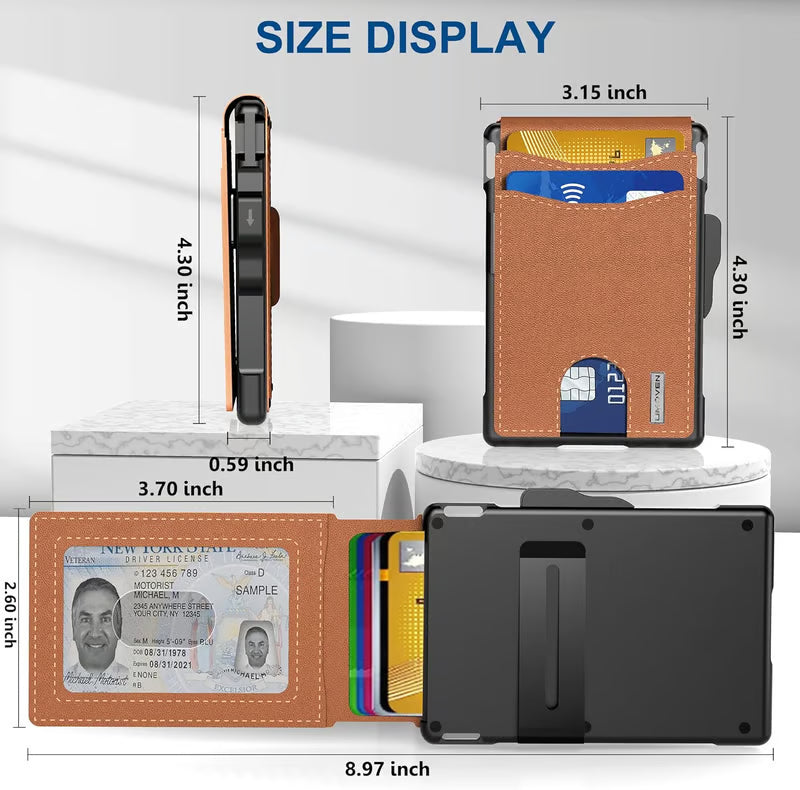 📱 Aldrig tappa plånboken igen – smart AirTag-plånbok med RFID-skydd och minimalistisk design-9