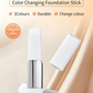 🎉[OFFICIAL PRODUCT] 🎉Cover Cream Stick V w/ Detachable Brush - Korean Skin Care Color-Changing Foundation Stick with Collagen Capsules (0.45 oz)
