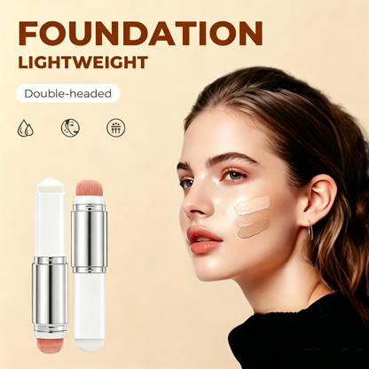🎉[OFFICIAL PRODUCT] 🎉Cover Cream Stick V w/ Detachable Brush - Korean Skin Care Color-Changing Foundation Stick with Collagen Capsules (0.45 oz)