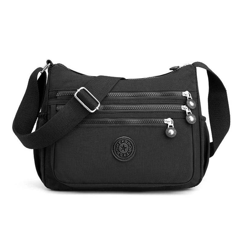 ✨ 50 % RABATT NU! ✨ Lätt nylon crossbody-väska med flera fickor – smidig, säker & perfekt för vardag & resa 🎒-8