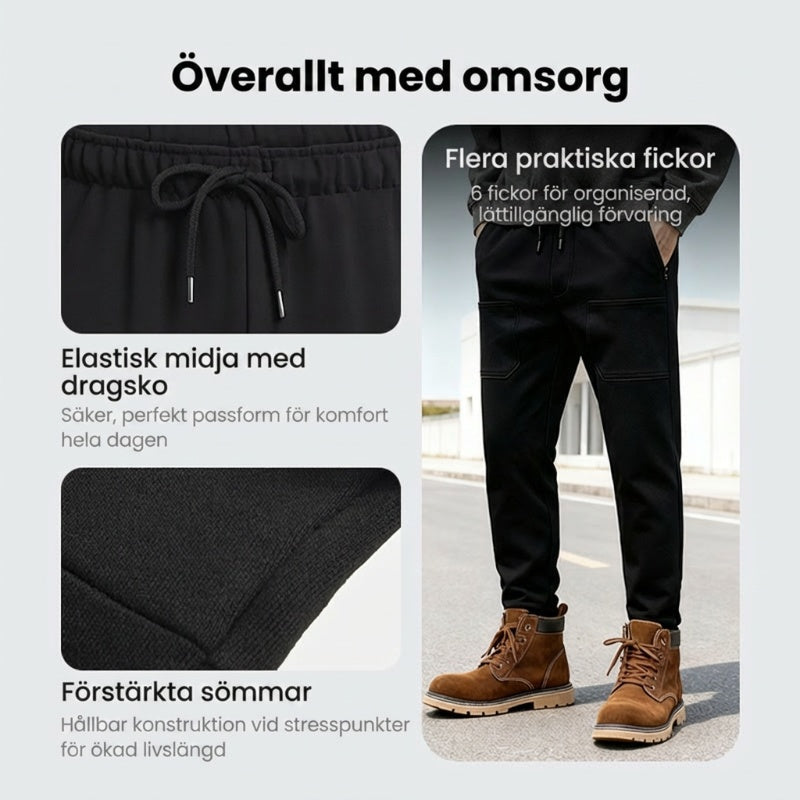 🔥HET FÖRSÄLJNING 50% RABATT🥰 MultiPants - slitstarka cargobyxor med hög stretch och flera fickor-3