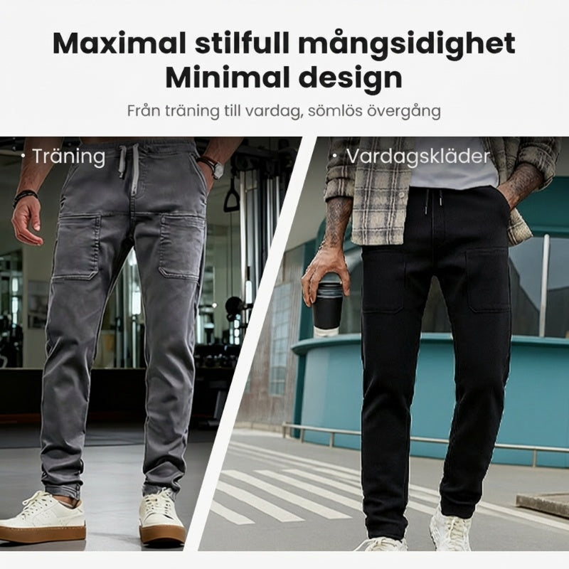 🔥HET FÖRSÄLJNING 50% RABATT🥰 MultiPants - slitstarka cargobyxor med hög stretch och flera fickor-8