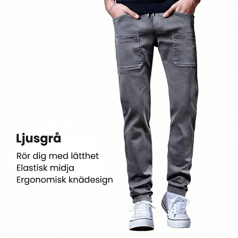 🔥HET FÖRSÄLJNING 50% RABATT🥰 MultiPants - slitstarka cargobyxor med hög stretch och flera fickor-10