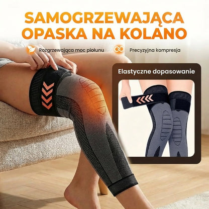 Rozgrzewające ochraniacze na kolana - wersja wydłużona