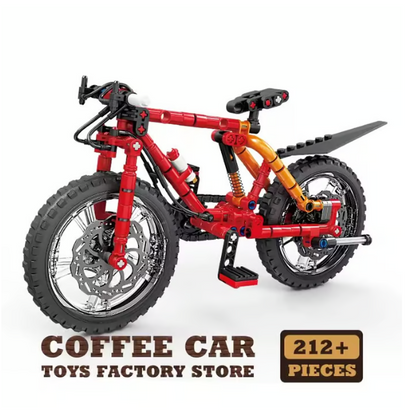 🎁 Kreatywny prezent –🚲 zestaw klocków do budowania fajnego roweru górskiego