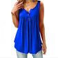 💥49% rabatt👚 Comfy Loose Button Ärmlös linne för kvinnor💕-4