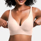 🔥50 % rabatt! 💕 Jelly Trådlös BH – 9 färger | S–3XL | Sömlös, Push-Up, Djup V-ringning | Vardagskomfort-8