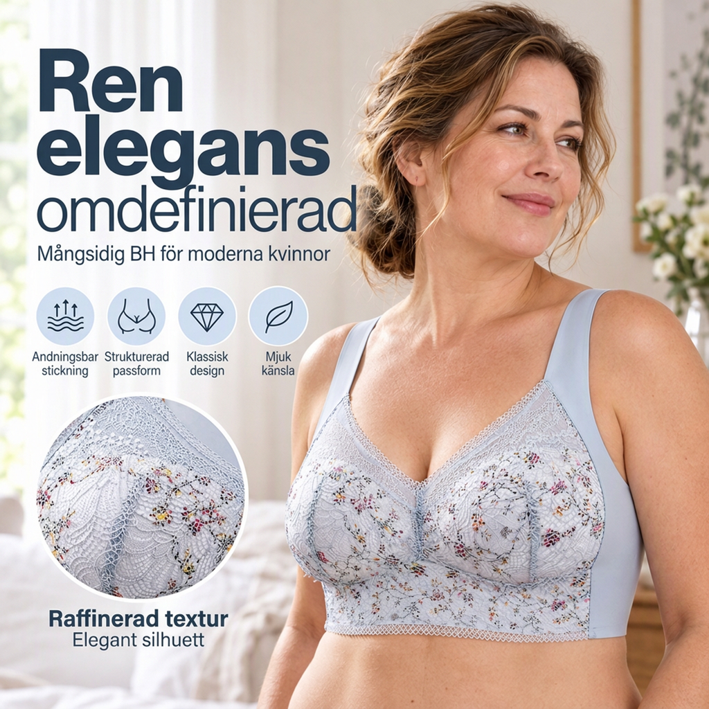 🔥Sista dagen Köp 1 och få 2 gratis 🔥- Plus Size Sömlös Push Up Trådlös BH