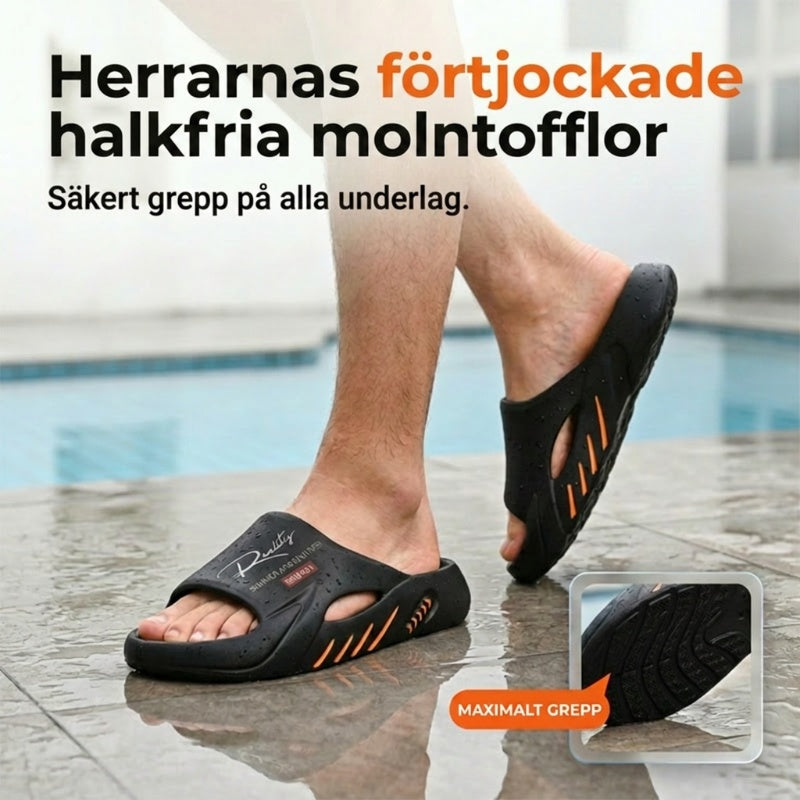 ☁️ 🎁Nyhet 50 % rabatt | Halkfria molnslides med tjock sula för herrar-1
