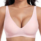 🔥50 % rabatt! 💕 Jelly Trådlös BH – 9 färger | S–3XL | Sömlös, Push-Up, Djup V-ringning | Vardagskomfort-20