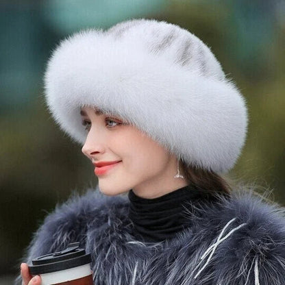 🧢Damska czapka zimowa z grubego futra