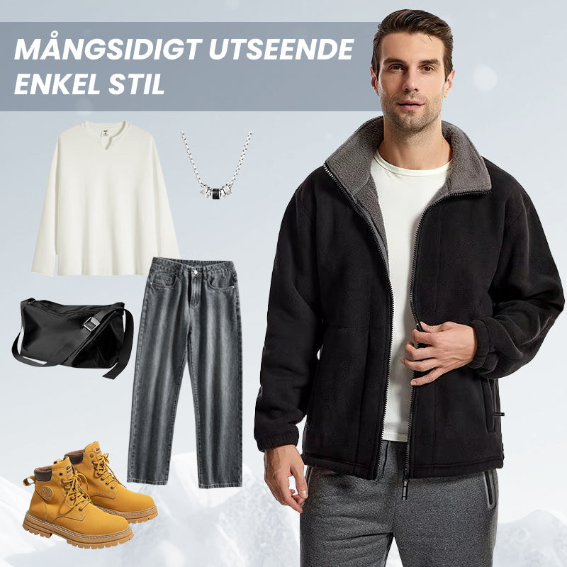 🔥50% OFF  på dubbelskiktad jacka med huva-1