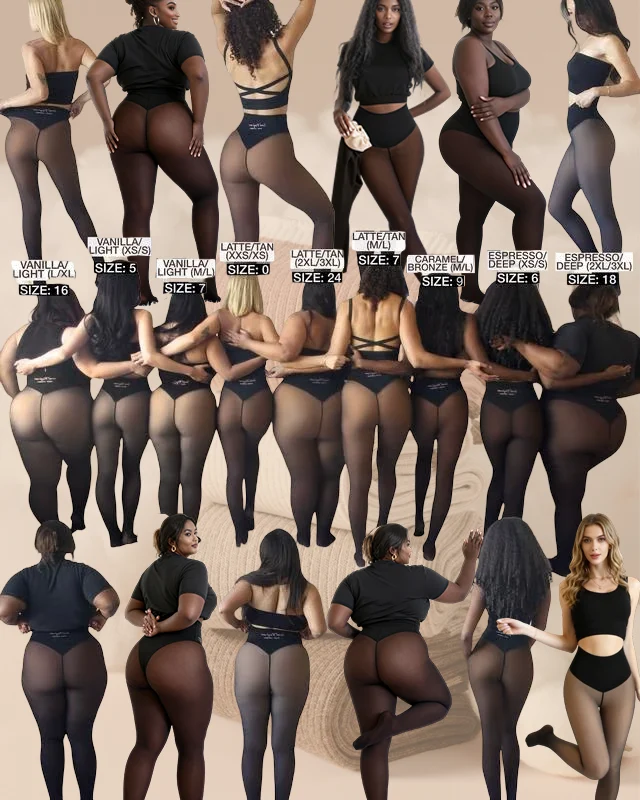 🔥Begränsad tid 50 % rabatt⏰Termiska formande tights för kvinnor med kompressionsmidjeband💕-1