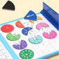 🏅Książka magnetyczna Montessori Puzzle ułamkowe dla dzieci