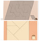 Drewniana gra logiczna Tangram