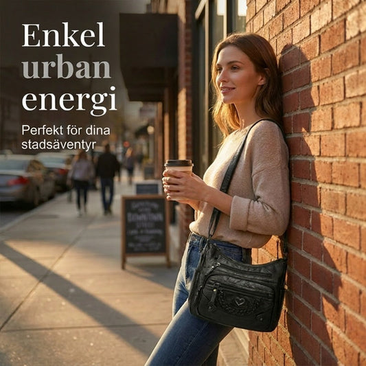 🔥50 % rabatt! 🔥🎁 Kvinnors mjuka PU-axelväska – flera fickor för perfekt organisation 👜🔑 [Begränsat erbjudande]