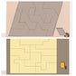 Drewniana gra logiczna Tangram