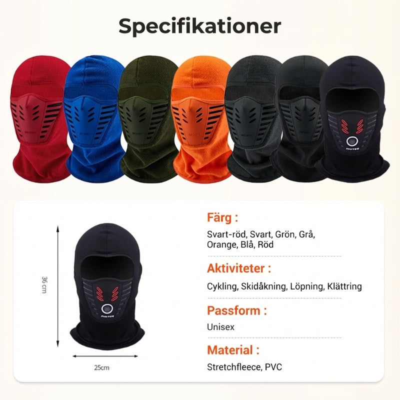 🔥50%  OFF🎁 Vindtät helmask för vinterbruk, unisex-6