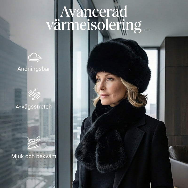🔥 VINTERREA 50% RABATT! ❄️ Fluffig Pälskeps – Varm Vinterkeps + Gratis Matchande Halsduk-7