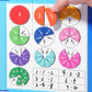 🏅Książka magnetyczna Montessori Puzzle ułamkowe dla dzieci