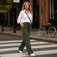 🔥50% 💥 Vintage-cargobyxor för dam med fickor – lös passform, andningsbara, justerbar midja ✨-6