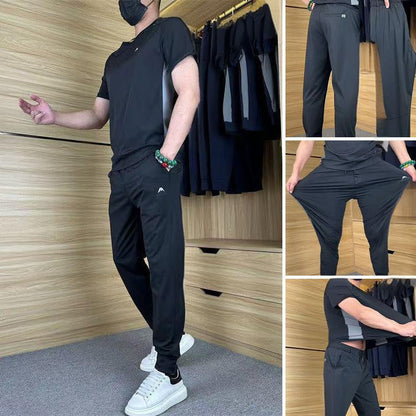 🌴Specjalne oferty letnie 🎁Pánské Spodnie sportowe z krótkim rękawem (zestaw 2-częściowy)