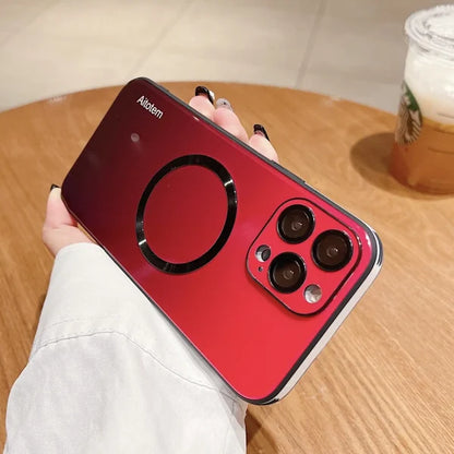 📱Gradientowe szklane etui magnetyczne na iPhone'a🎁