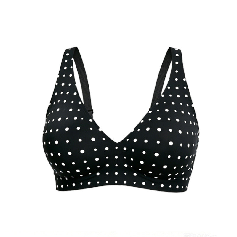 🔥50 % rabatt! 💕 Jelly Trådlös BH – 9 färger | S–3XL | Sömlös, Push-Up, Djup V-ringning | Vardagskomfort-6