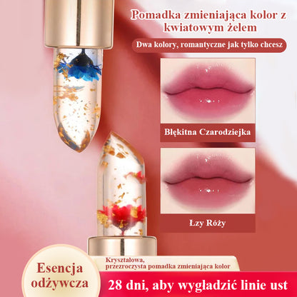 Pomadka zmieniająca kolor Crystal Jelly Flower ✨ najlepszy prezent na świecie!🎁