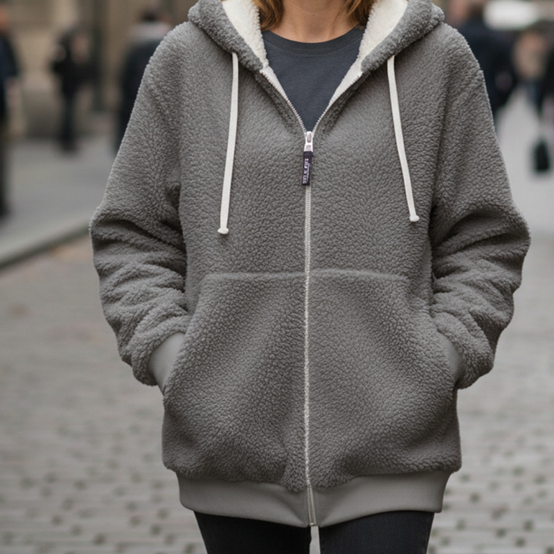 ❄️Christams Hot Sale 50% OFF NOW!⚡50K+ SOLD!✨Damernas fleecejacka med sherpafoder🧥❄️-14