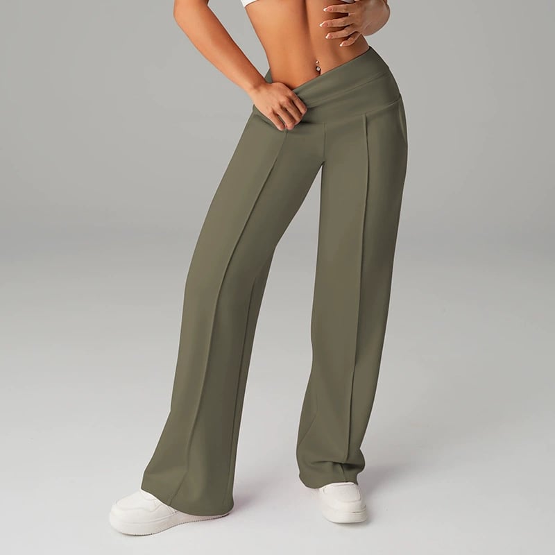 👖 50% RABATT! 💃 Dambyxor med Raka Ben – Enfärgade, Lösa & Bekväma – Perfekt för Vardag och Kontor 👜-20