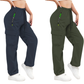 🔥50% 💥 Vintage-cargobyxor för dam med fickor – lös passform, andningsbara, justerbar midja ✨-24