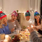 🔥50 % rabatt! 🎄 LED-belyst stickad julmössa – 6 blinkande jul-LED:er med 3 ljuslägen & pompom-2