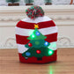 🔥50 % rabatt! 🎄 LED-belyst stickad julmössa – 6 blinkande jul-LED:er med 3 ljuslägen & pompom-17