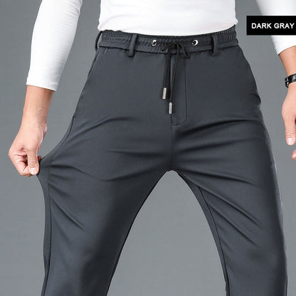Męskie spodnie z prostymi nogawkami Stretch Ice Casual