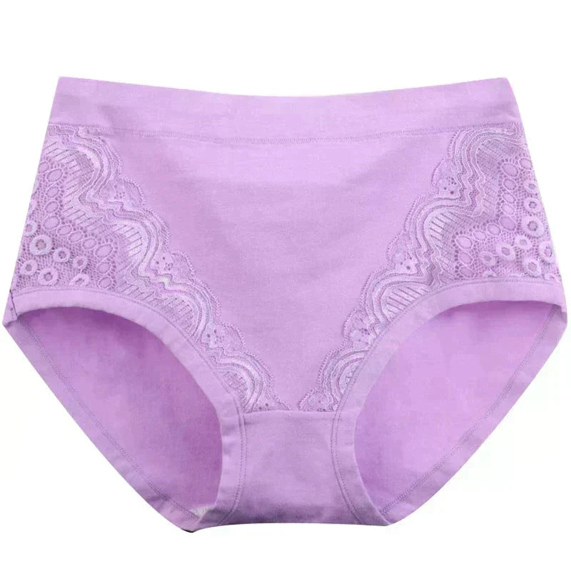 🔥⏰Köp 2 få 1 gratis🔥2026 Plus Size High Waist läckagesäkra bomullstrosor-10