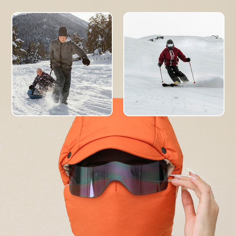 ❄️Vintererbjudande🍂-Vindtät Heltäckande Ridmask för utomhusbruk med glasögon-4