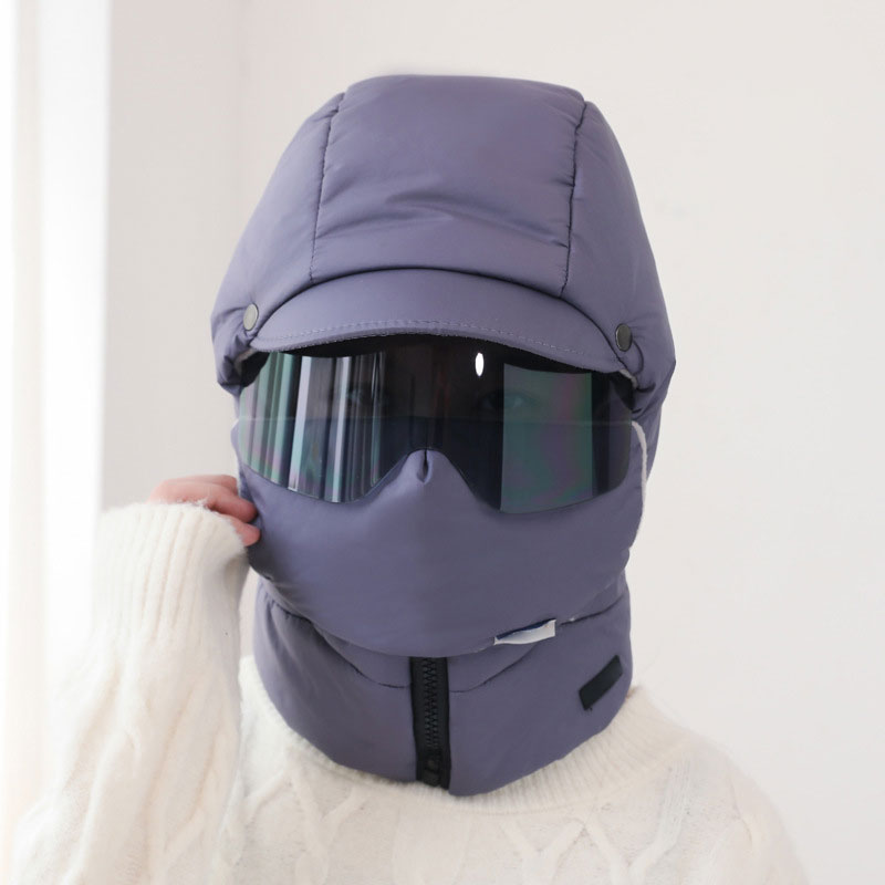 ❄️Vintererbjudande🍂-Vindtät Heltäckande Ridmask för utomhusbruk med glasögon-7
