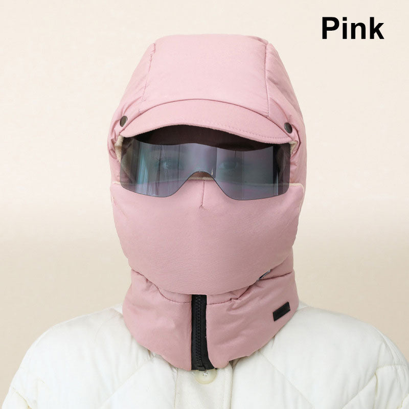 ❄️Vintererbjudande🍂-Vindtät Heltäckande Ridmask för utomhusbruk med glasögon-10