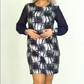 🌸Elegancka sukienka z długim rękawem i okrągłym dekoltem