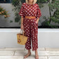 💖Damski dwuczęściowy zestaw Casual Polka Dot
