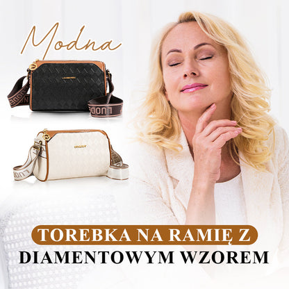 👜Torebka na Ramię z Trzema Warstwami i Wzorem Diamentowym dla Kobiet