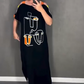 🌸 Modna damska sukienka z krótkim rękawem z nadrukiem