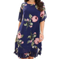 🌸Damska sukienka z nadrukiem w kwiaty