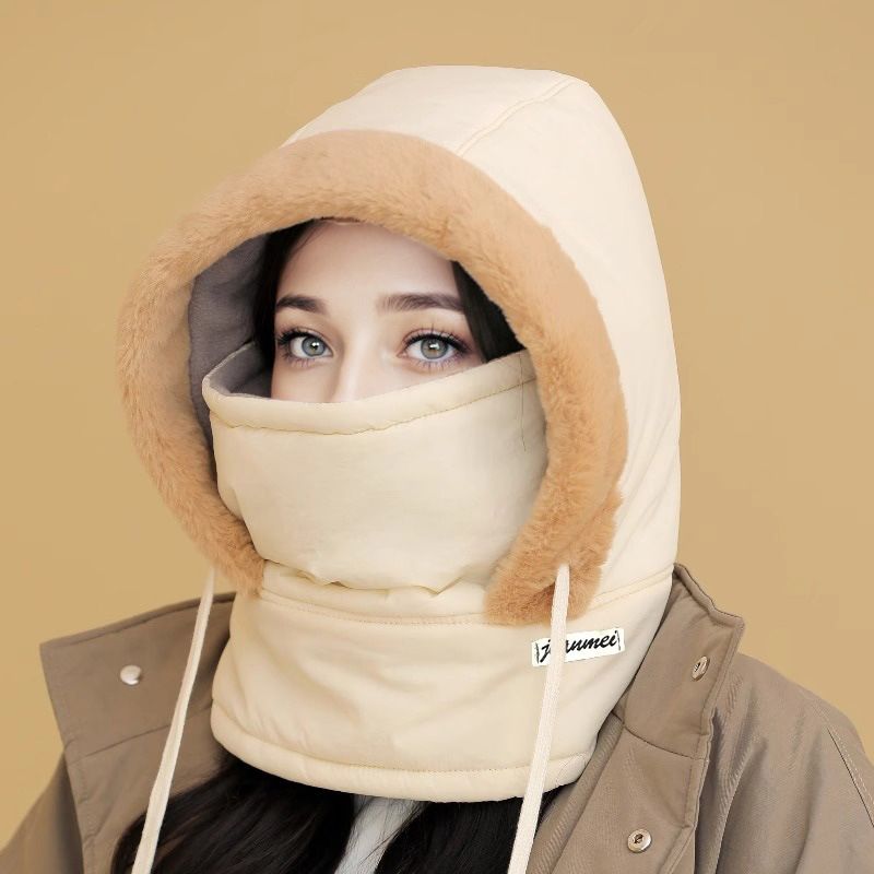 ❄️Fodrad, tjock termisk mössa med ansiktsmask för män och kvinnor-11