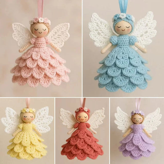 🧚🎁Szydełkowa lalka aniołka – kompletny zestaw narzędzi do ręcznego dziergania