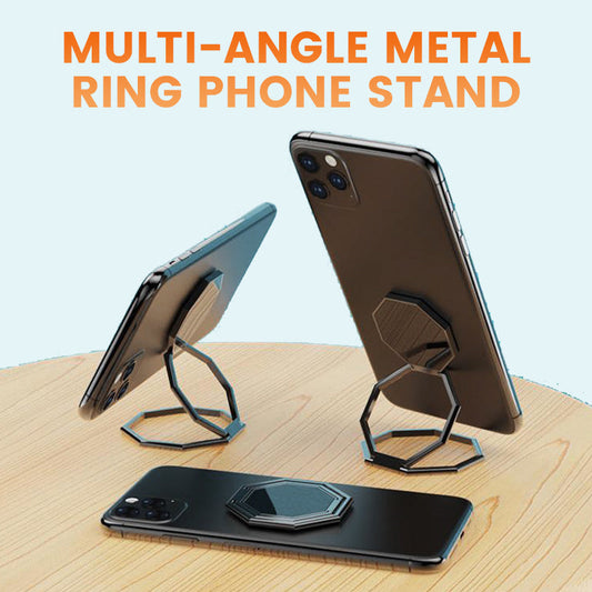 Wielokątowa metalowa podstawka pod telefon